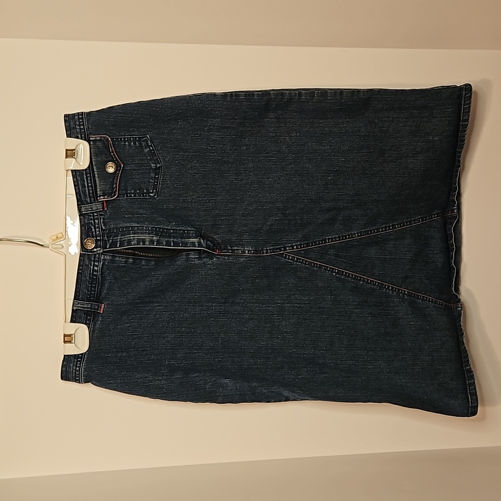 90's GNW dark blue jean‎ mini skirt